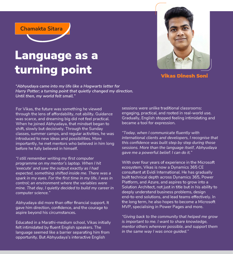 Language as a turning point