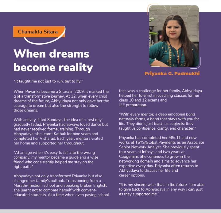 Chamkta Sitara : Priyanka G. Padmukhi