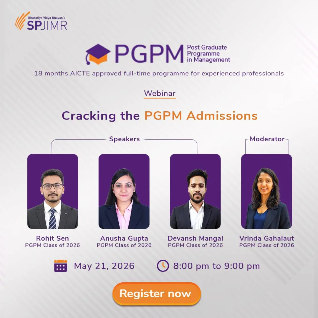 Considering applying to the SPJIMR PGPM?