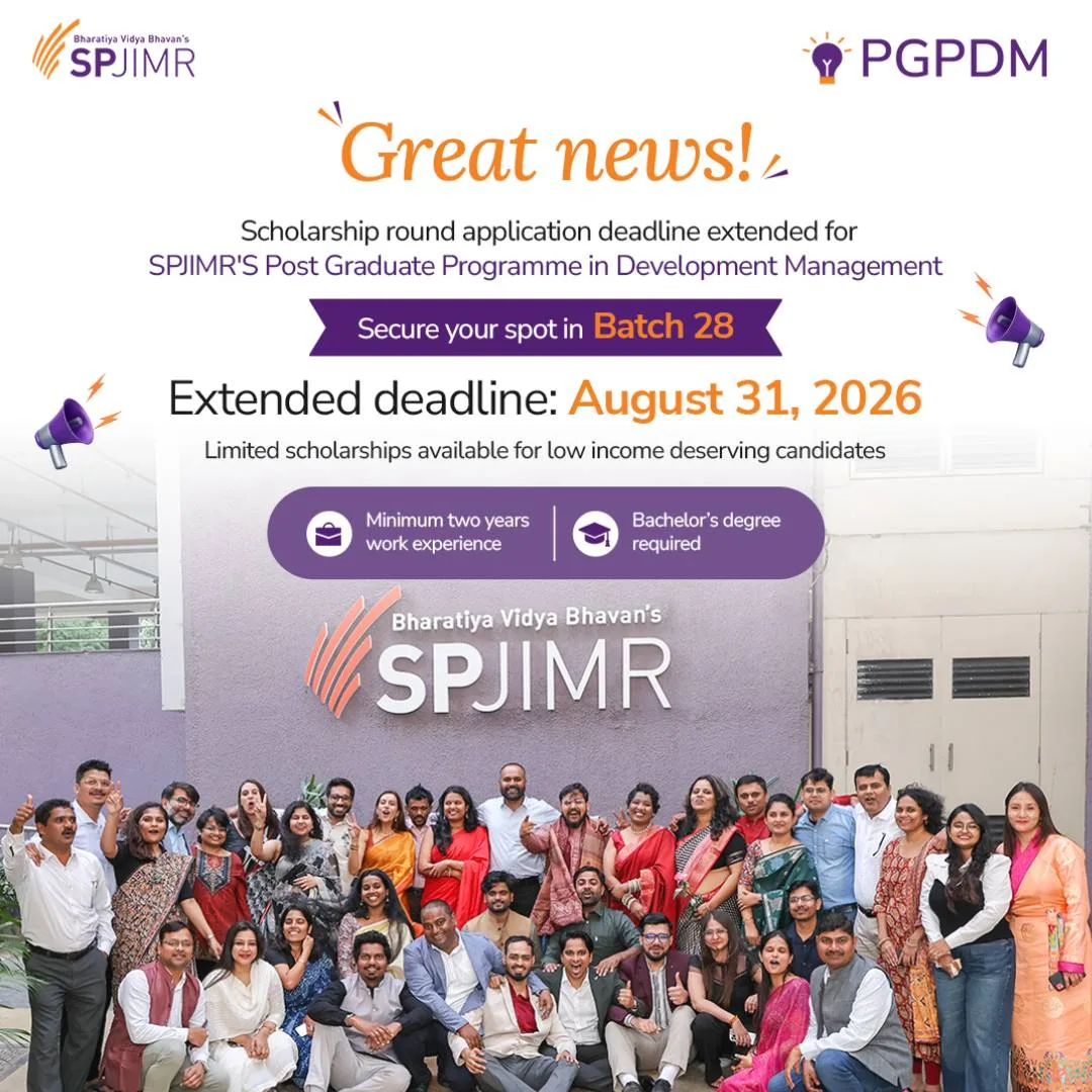 Admissions are open for the next batch of SPJIMR’s PGPDM