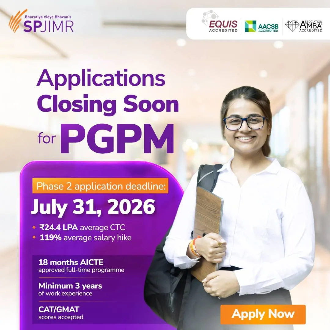 Applications open for PGPM Class of 2027