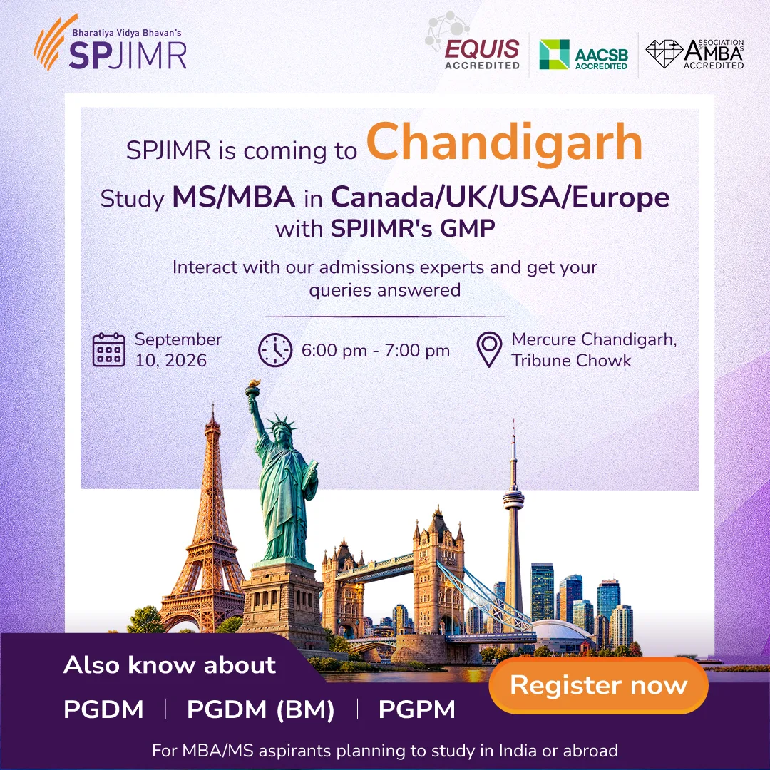 SPJIMR Open House in Chandigarh