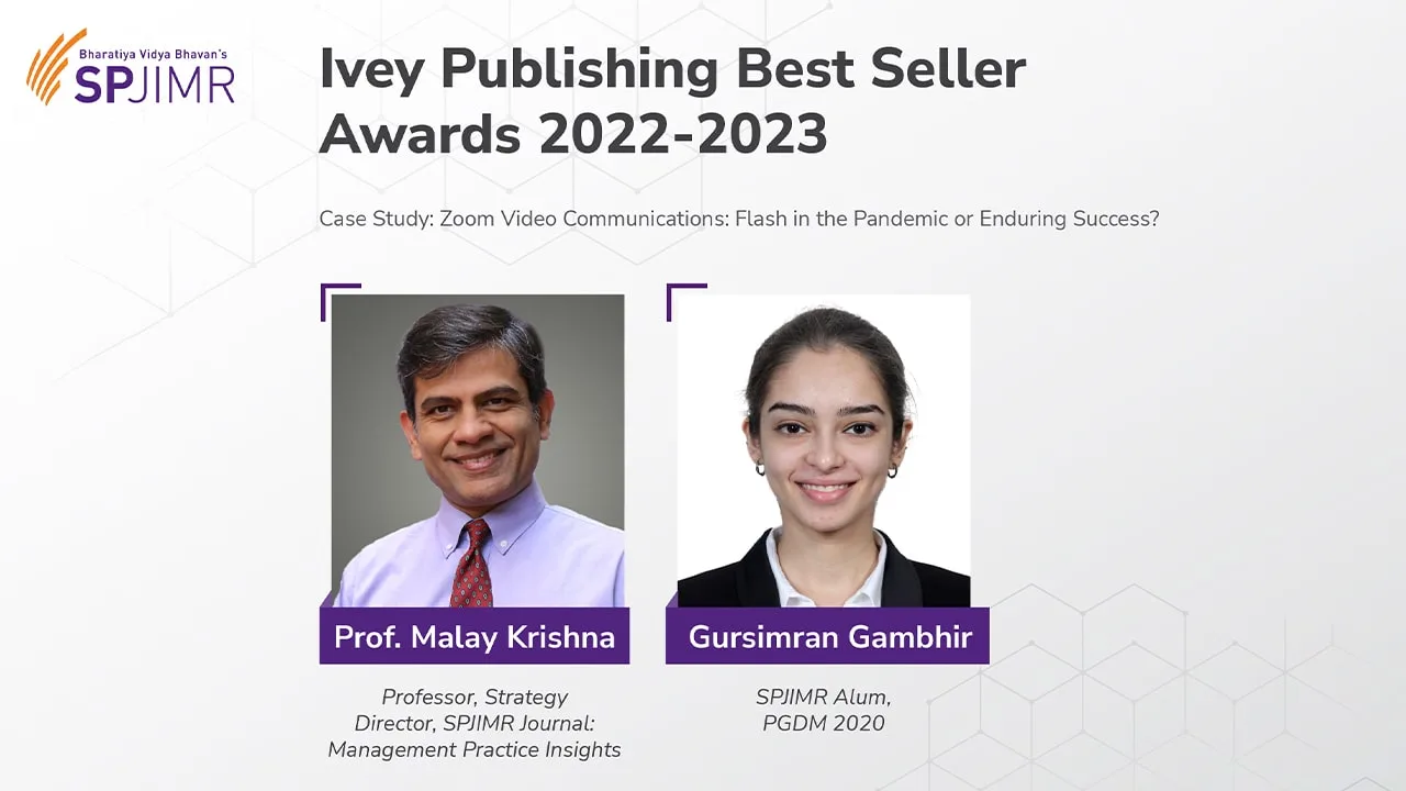 SPJIMR faculty & alumni receive Ivey Publishing Best Seller Awards