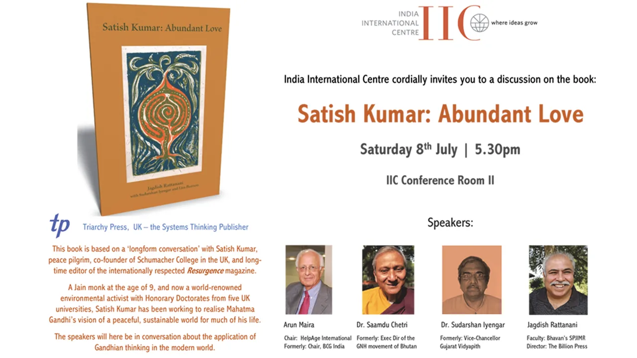 Book Launch: “Satish Kumar: Abundant Love (Longform Conversations series)”