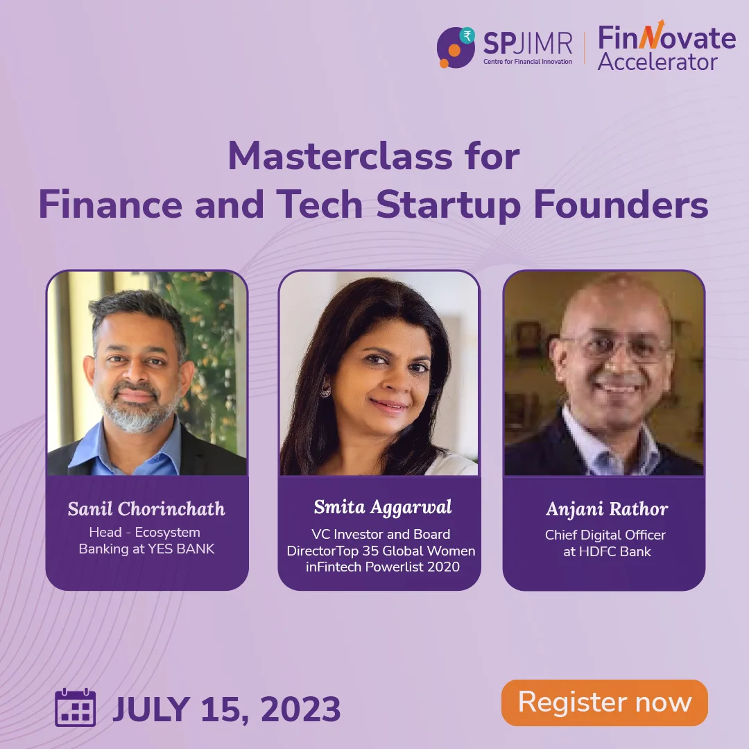 Masterclasses for finance and tech startup founders