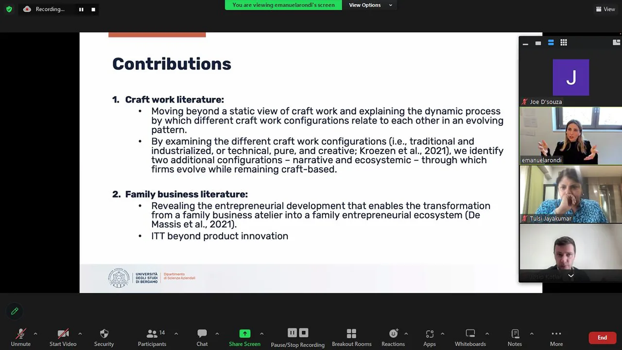 SPJIMR’s CFBE organised an online research presentation on ‘Blooming the family firm’.