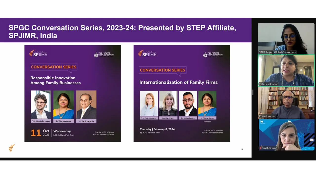 SPJIMR CFBE co-hosts its third SPGC Conversation Series