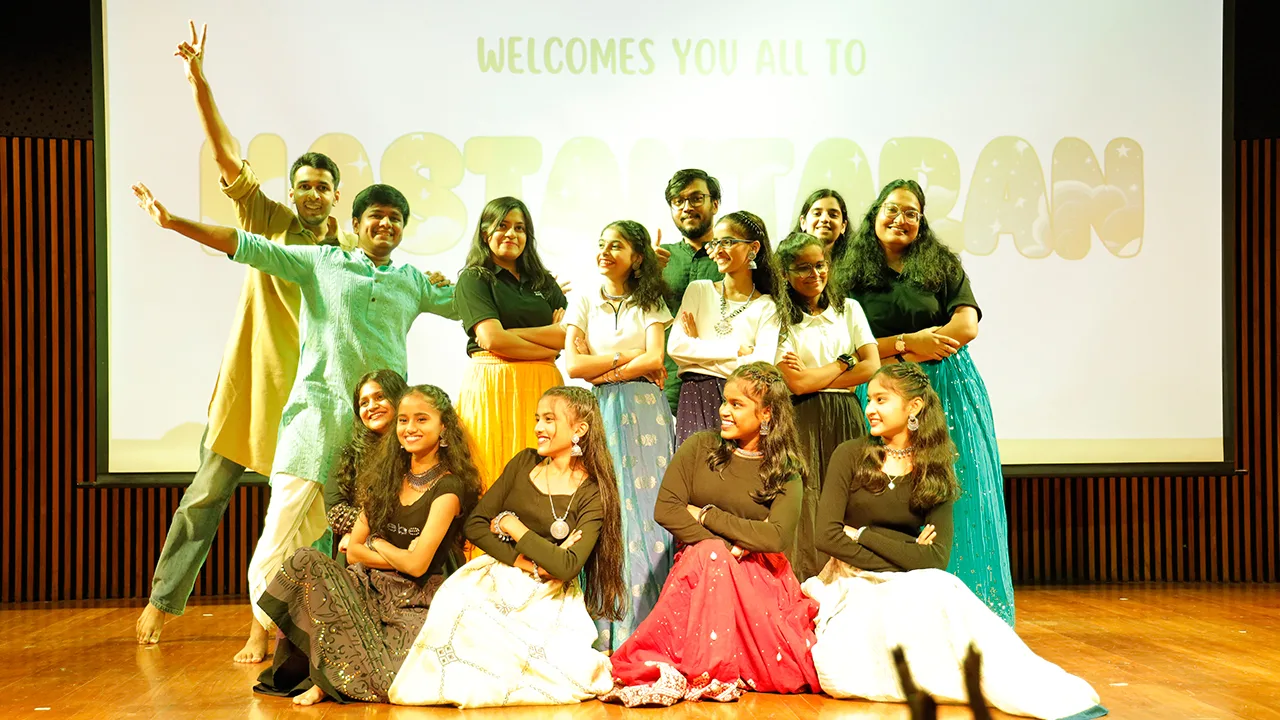 Cultural performances by Sitaras and PGDM participants at Hastantaran 2024.