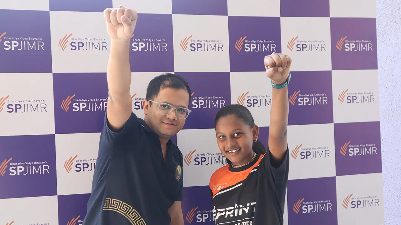 Hastantaran 2024 ceremony at SPJIMR with PGDM participants and Abhyudaya Sitaras.