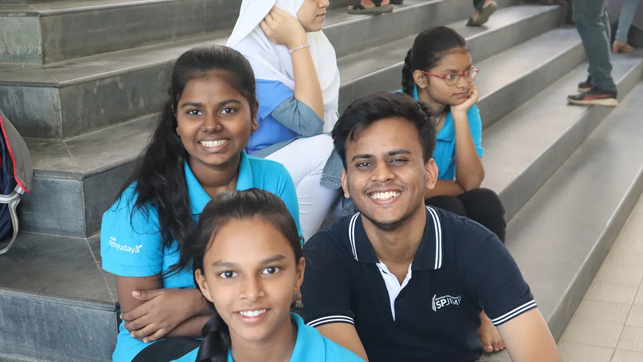 PGDM participants meeting their Abhyudaya Sitaras.