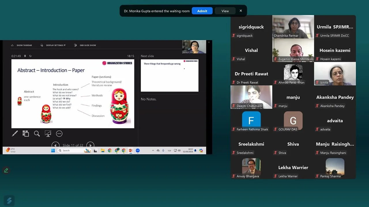 DoCC hosts paper development masterclass