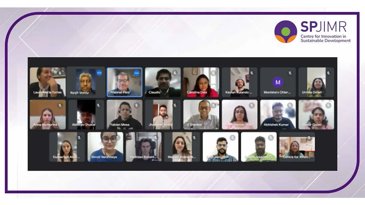 SPJIMR BSIEM 2024 session on sustainable business models in emerging markets.