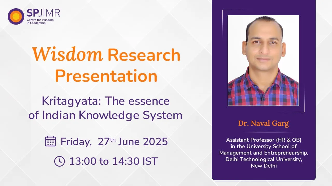 Kritagyata: The essence of Indian Knowledge System