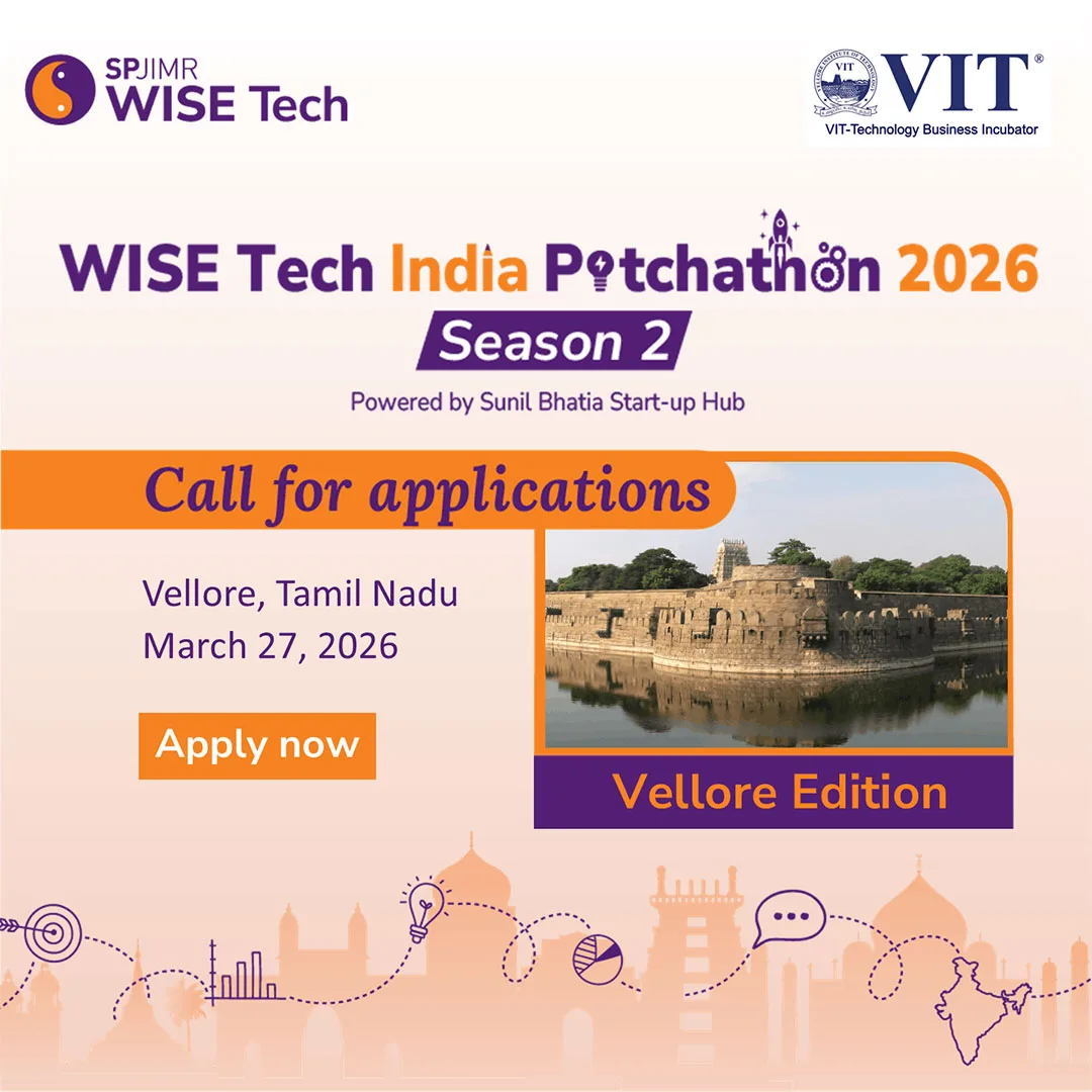 WISE Tech India Pitchathon 2026 – Vellore Edition