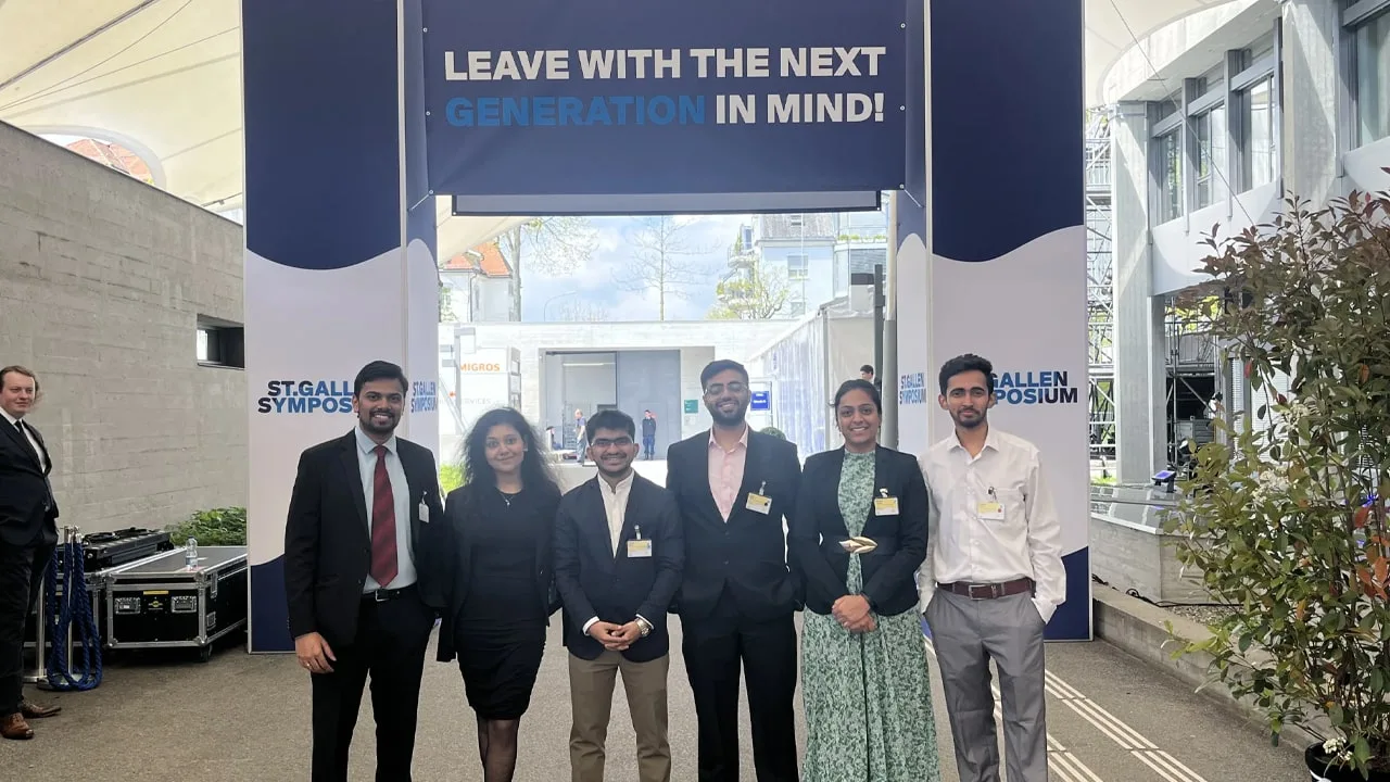 SPJIMR participants attend the 52nd St. Gallen’s Symposium