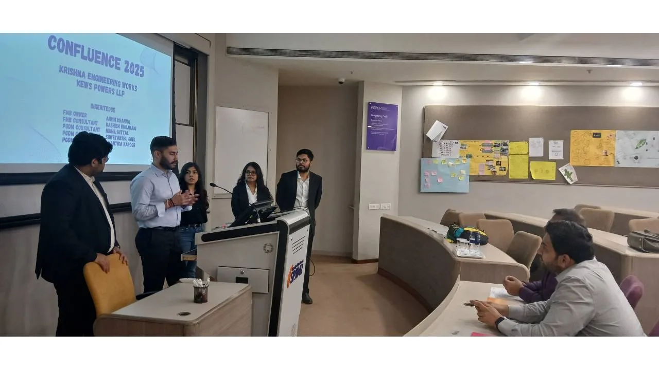 SPJIMR participants engaged in problem-solving sessions at Confluence 2025.
