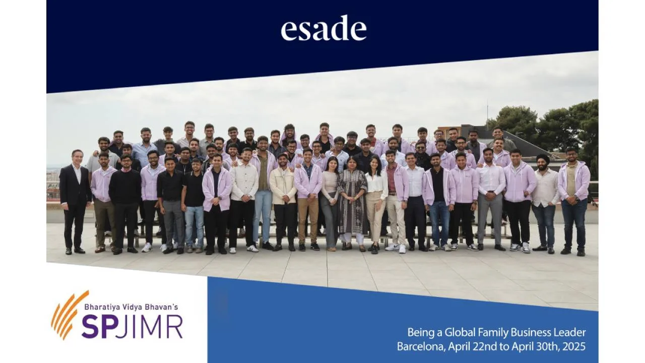 PGPFMB batch 36 at the Esade campus in Spain.