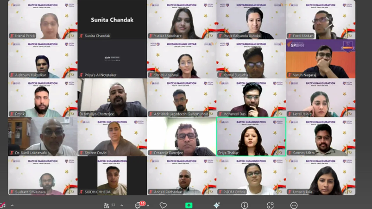 SPJIMR’s PGDM Online programme inaugurated batch 03 – cohort 01.