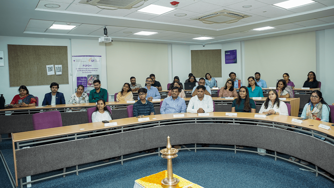 SPJIMR welcomed batch 26 of the Post Graduate Programme in Development Management (PGPDM).