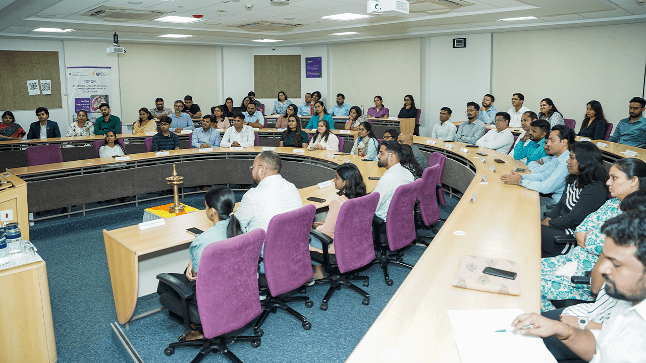SPJIMR welcomed batch 26 of the Post Graduate Programme in Development Management (PGPDM).