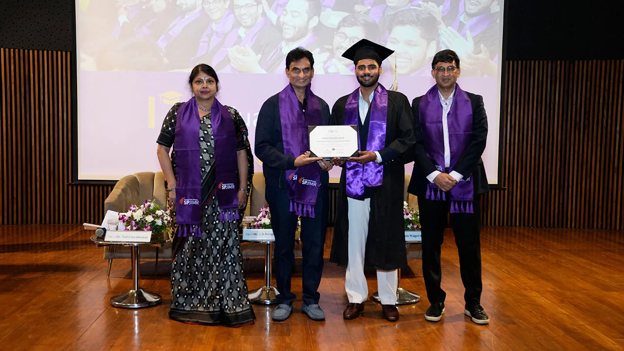 SPJIMR celebrated the Graduation Day for the PGPFMB batch 34.