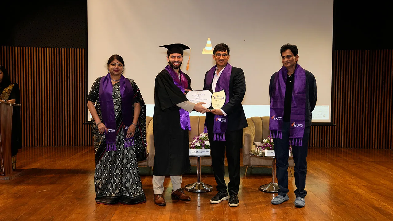 Graduation celebration for the PGPFMB batch 34.