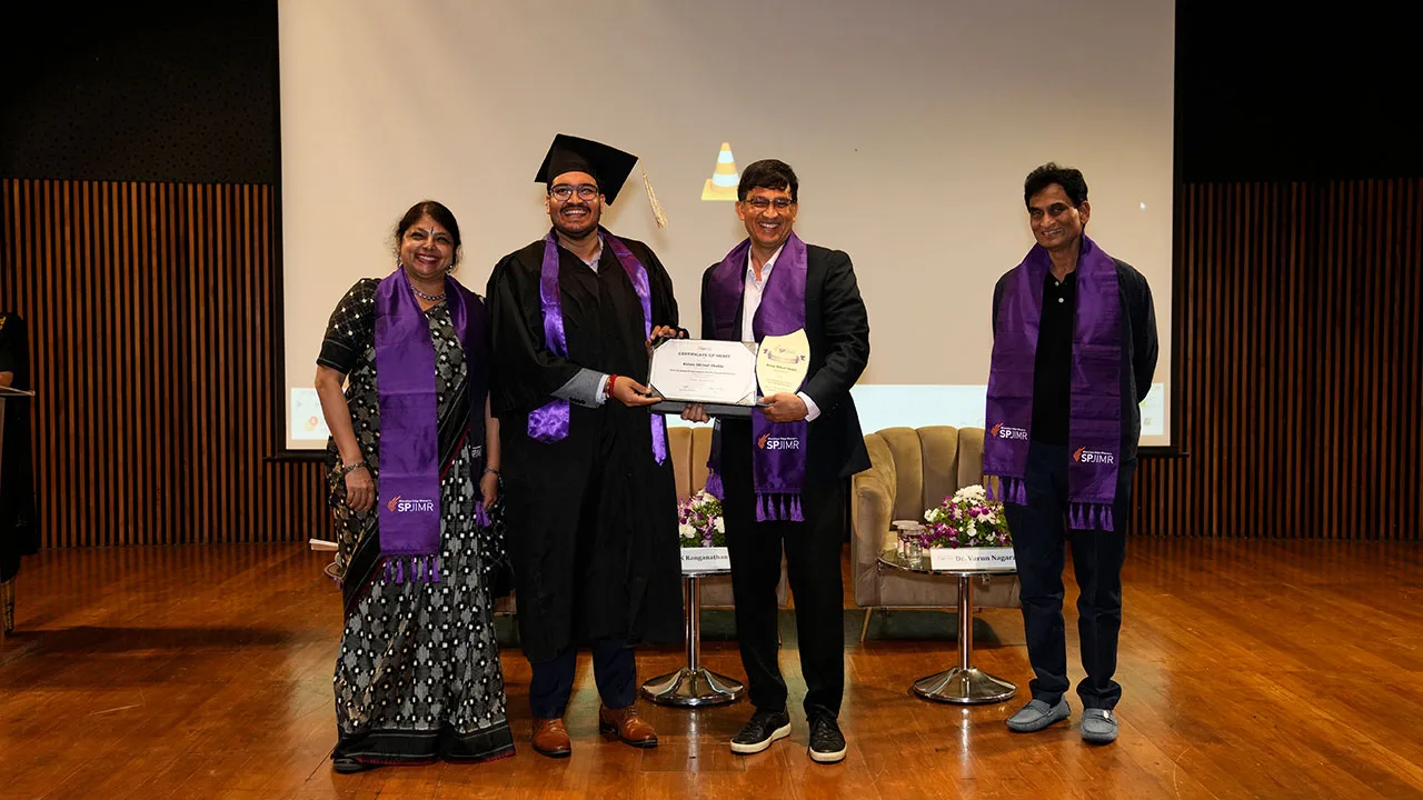 Graduation celebration for the PGPFMB batch 34.