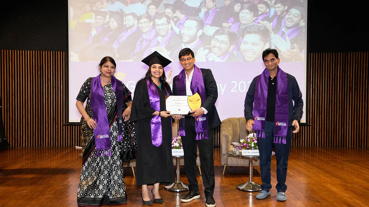 Graduation celebration for the PGPFMB batch 34.