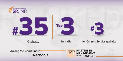 SPJIMR retains #35 global rank, among top 3 in India in FT MiM 2025 global ranking