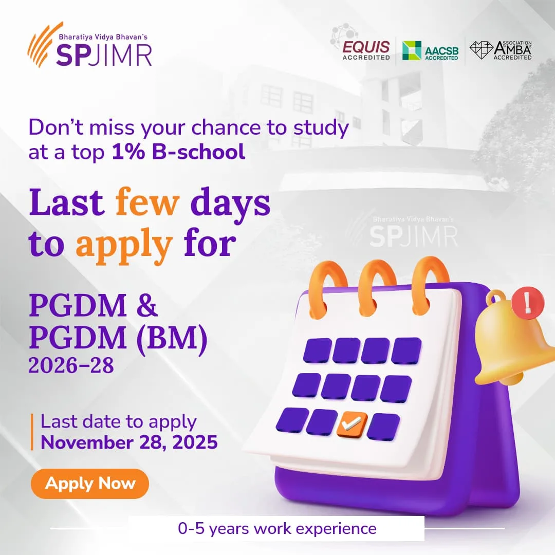 Applications closing for PGDM and PGDM (BM)