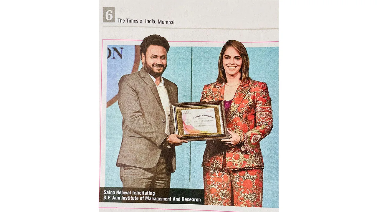 SPJIMR awarded #1 private B-school (PGDM) – Times Icons 2025