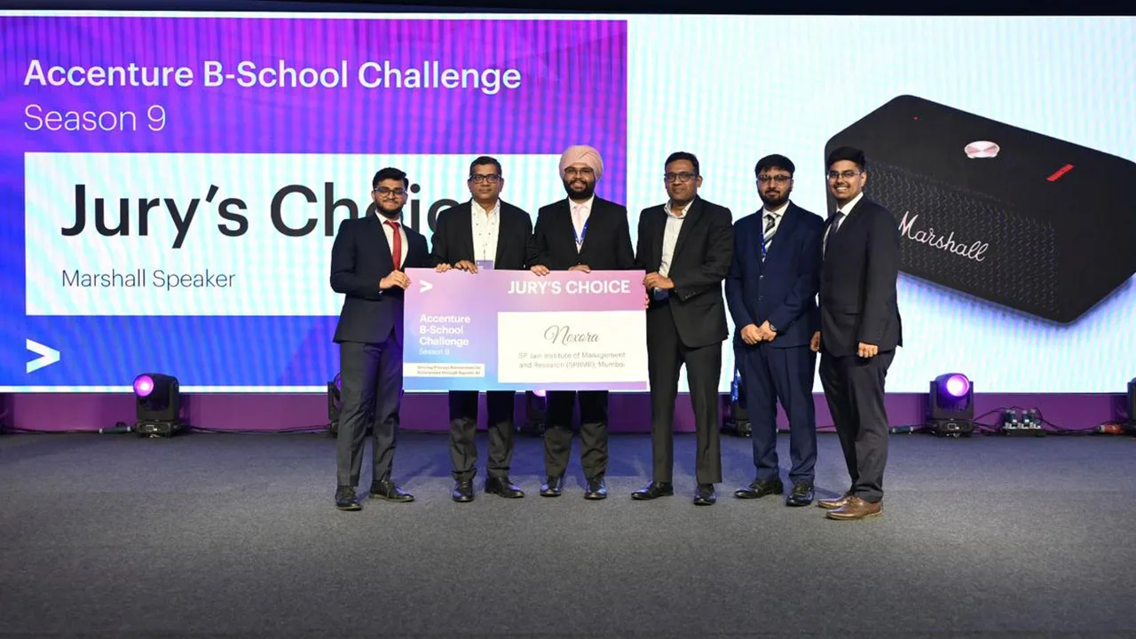 SPJIMR team emerges victorious at Accenture B-School Challenge Season 9