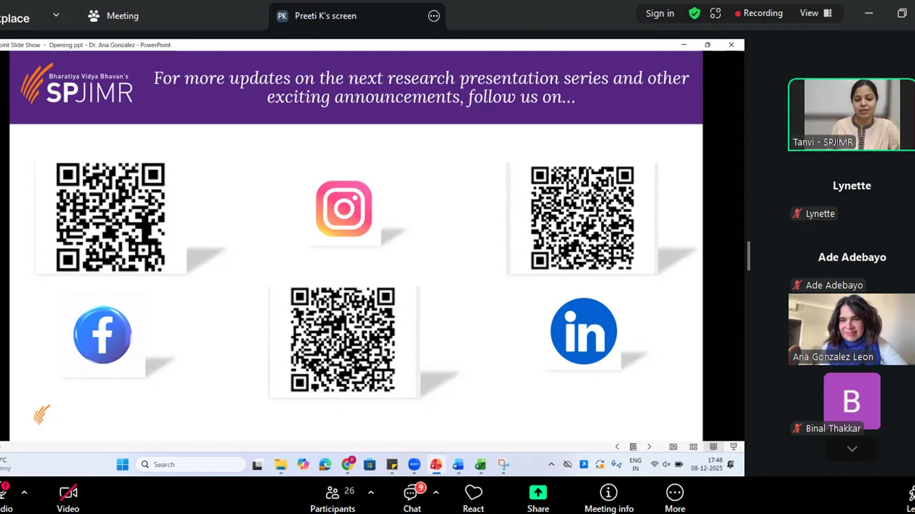 Family Business and Entrepreneurship Research Presentation Series with Dr. Ana González