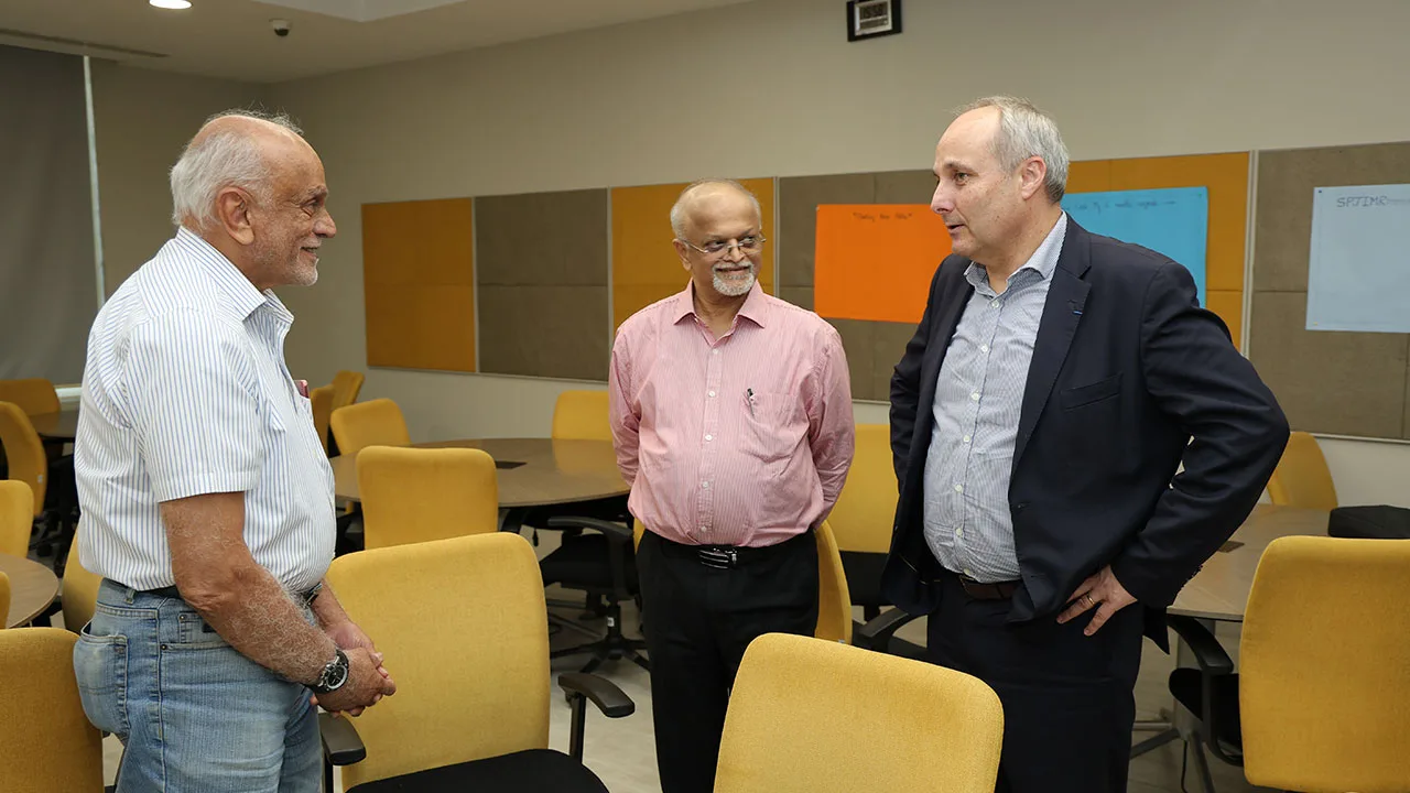 SPJIMR faculty at the farewell celebration