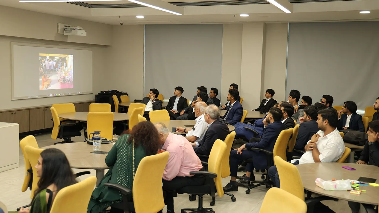 GMP batch 22 celebrating the completion of their programme at SPJIMR