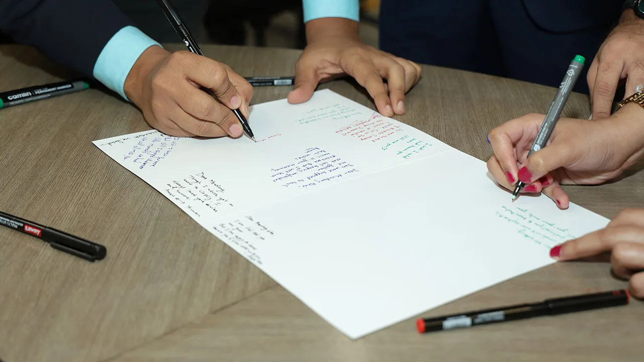GMP batch 22 students attending the farewell event at SPJIMR Mumbai campus