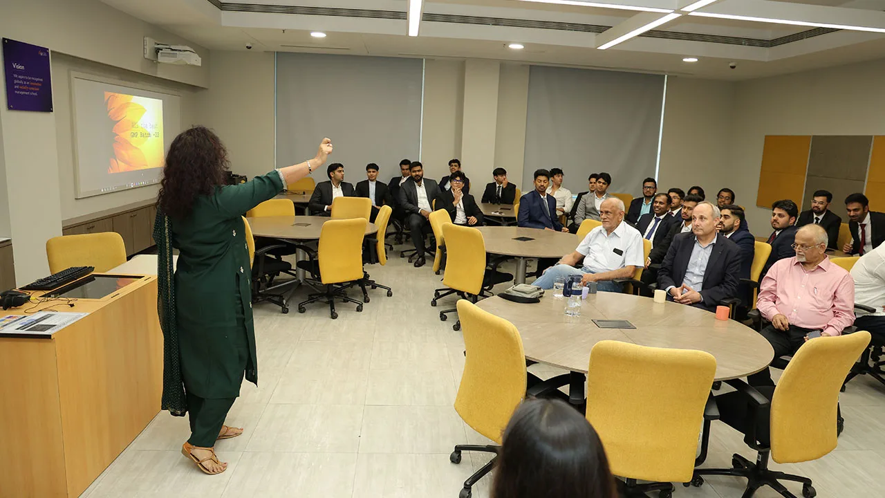 SPJIMR campus hosting the farewell event for GMP batch 22