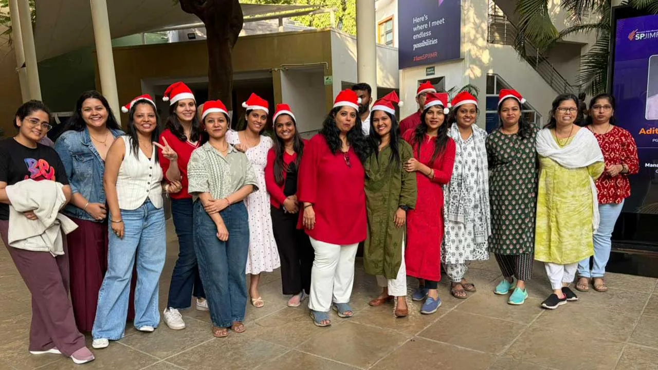 SPJIMR celebrates Christmas with warmth and togetherness