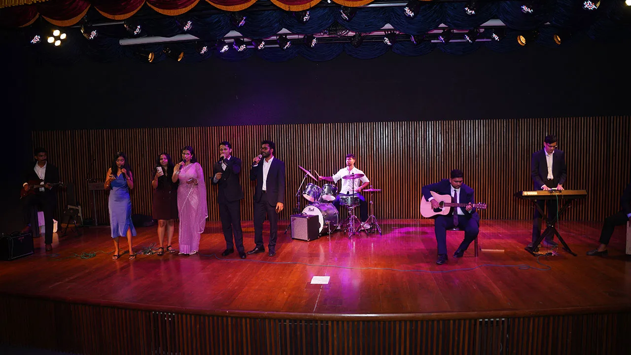 PGPM batch 21 participants performing during the farewell celebration.