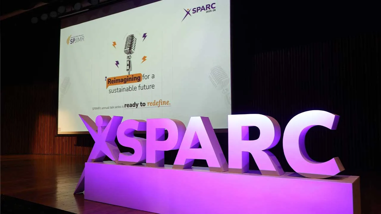 SParc 2026 SPJIMR engaging with sustainability leaders.