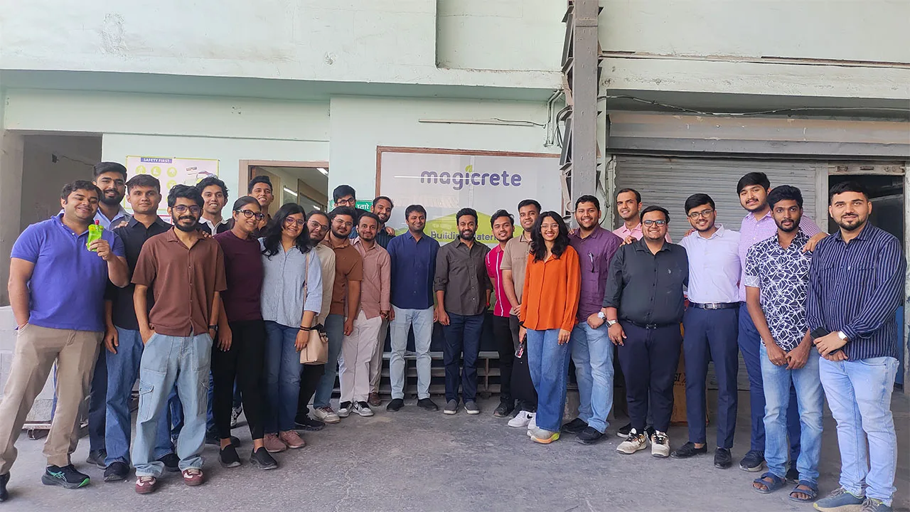 FMB batch 37 visiting Magicrete Building Solutions in Surat.