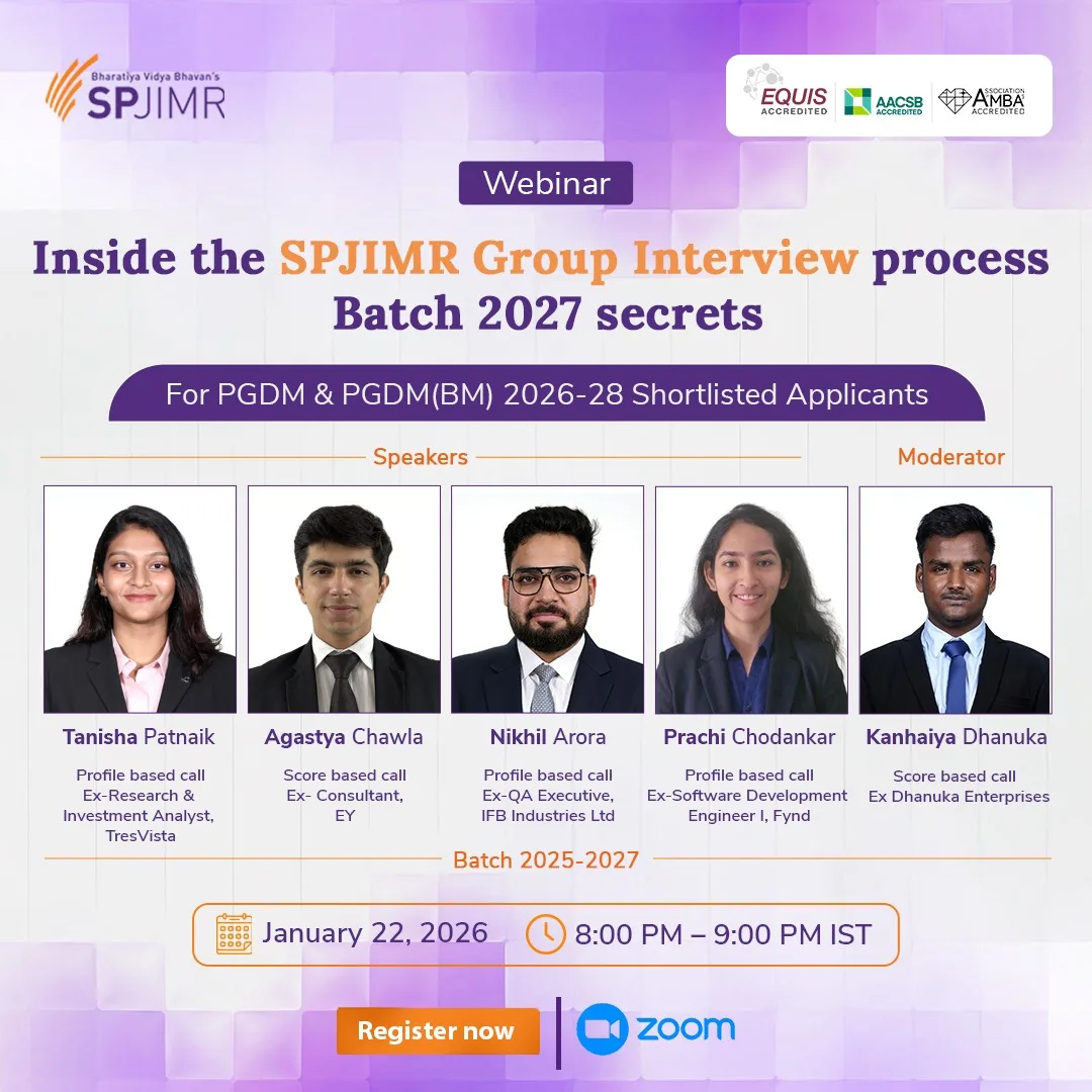 Understanding SPJIMR Group Interviews  Batch 2027
