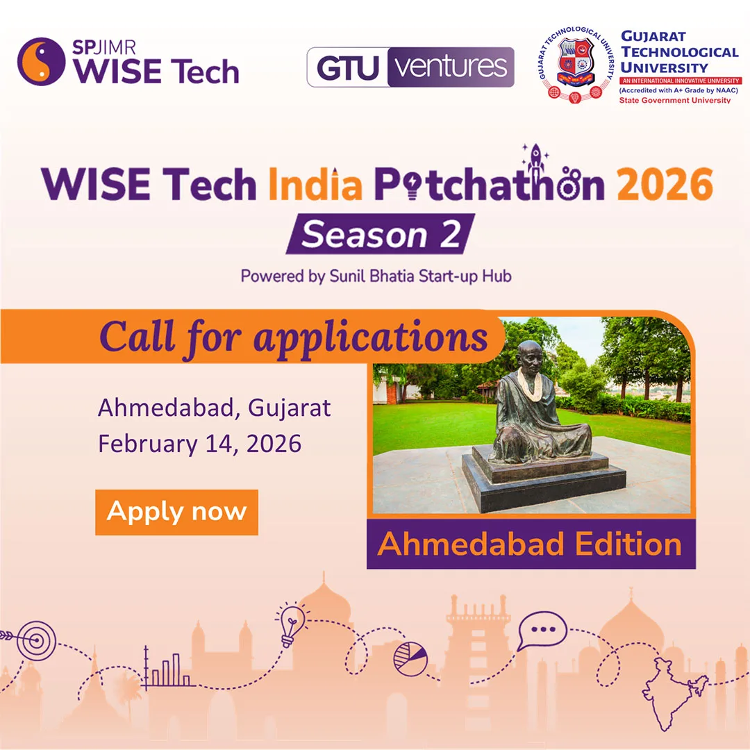 WISE Tech India Pitchathon 2026 – Ahmedabad Edition