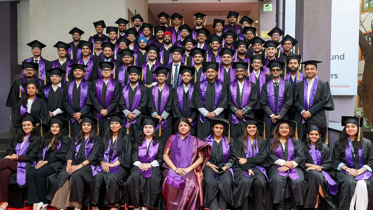 Prof. Tulsi Jayakumar with the PGPFMB graduating batch 35 at SPJIMR