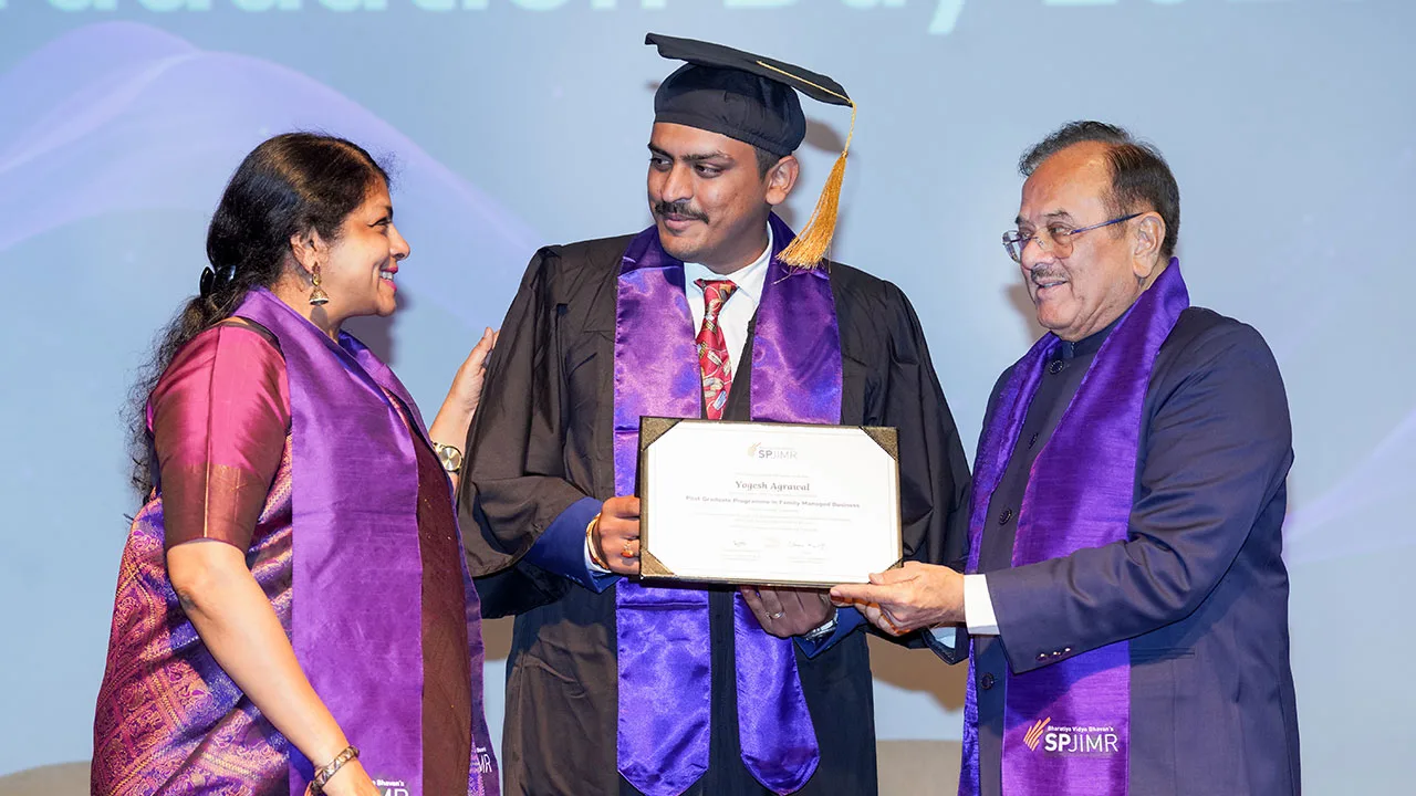 Applauding excellence at SPJIMR PGPFMB batch 35 Graduation Day