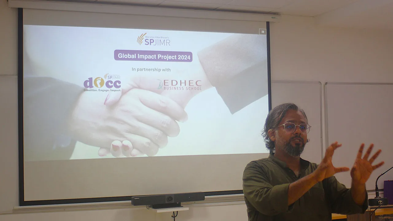 SPJIMR and EDHEC collaboration for social impact projects.