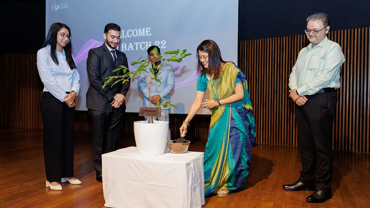 SPJIMR welcomed PGPM batch 22 in Mumbai
