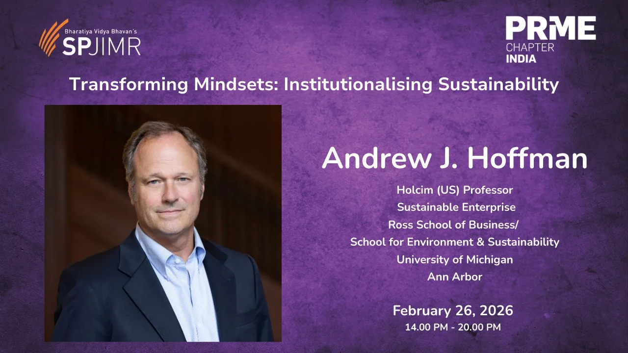PRME Chapter India Meet 2026—Sustainability Conclave