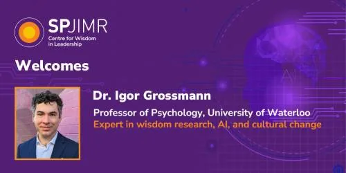 Join Dr. Igor Grossmann for an exploration of AI metacognition