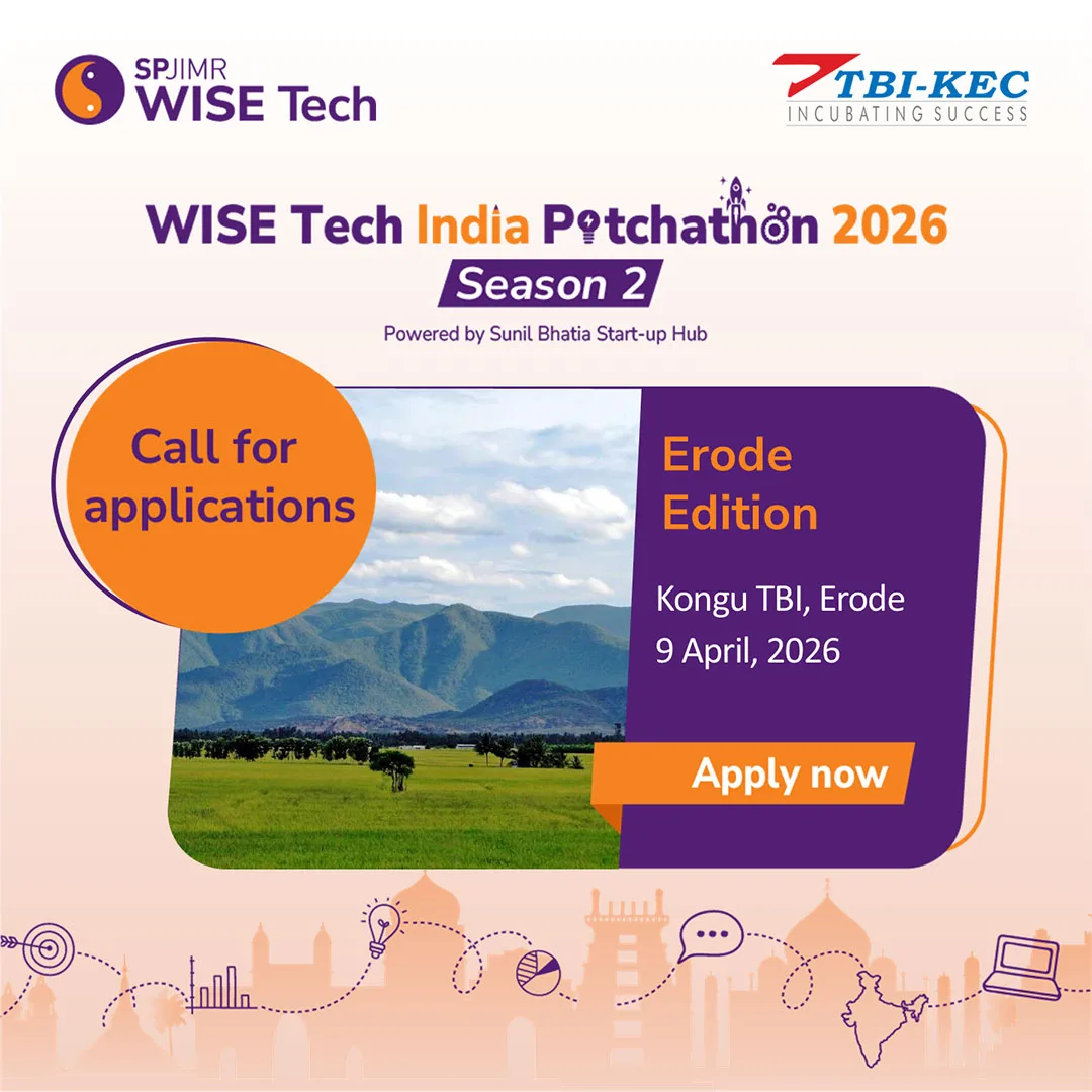 WISE Tech India Pitchathon 2026 – Erode Edition